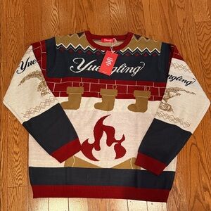 Yuengling Holiday Crewneck Sweater - Red, Black, Cream